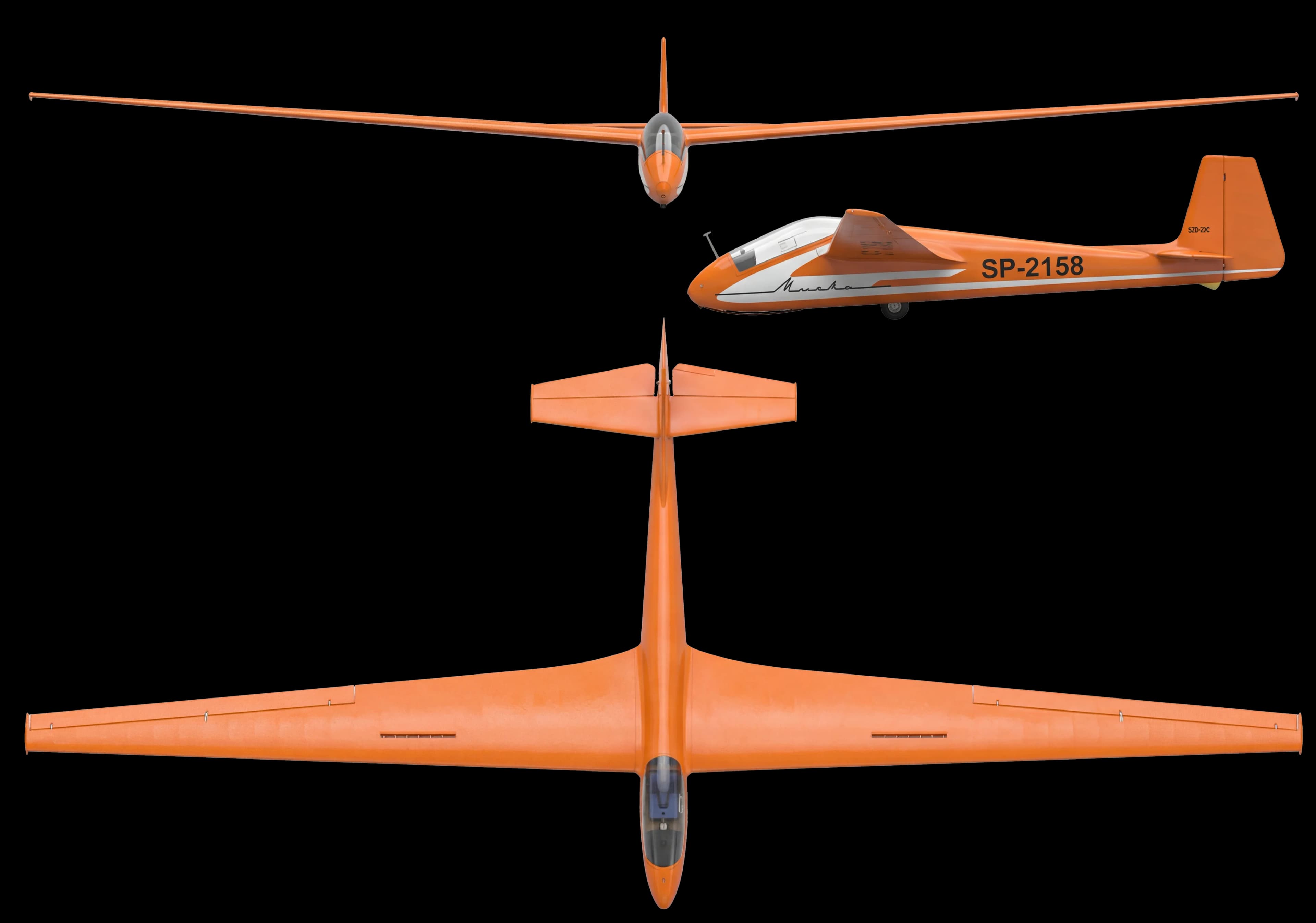 SZD-22 Mucha rzut